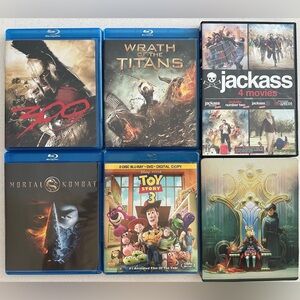 Blu-ray, DVD Movie Collection.